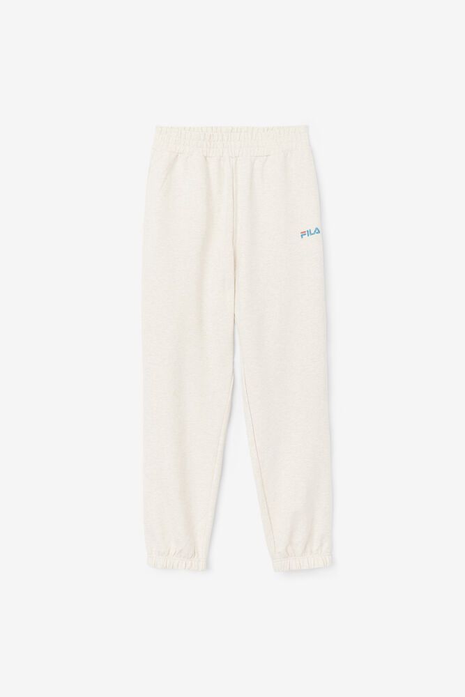 Fila Nohavice Damske Ziva Oversized Jogger Biele - YFNEV9642